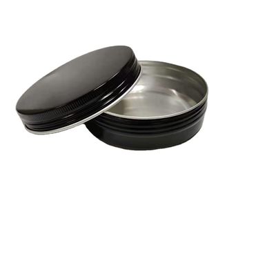 Un bon prix. Bouteille en aluminium noir rond vide 5g 10g 15g 30g 50g 60g 100g pour le nettoyage du visage et les soins de la peau en ligne